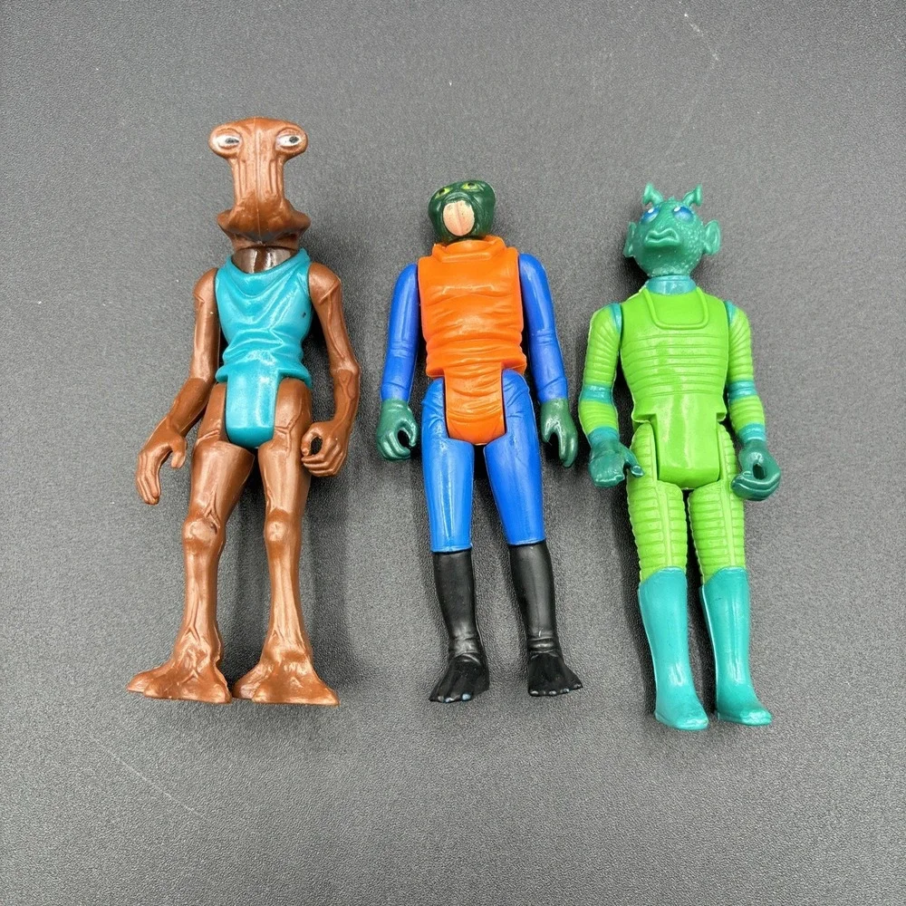 Vtg Kenner Star Wars Cantina Lot Greedo Hammerhead Walrus Man Loose 1978